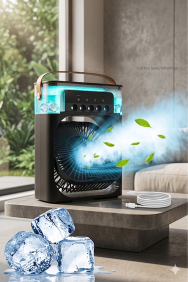 Primo Plus محمول هواء Conditioner و صغير الحجم Evaporative هواء Cooler مروحة مع 7 ألوان LED إضاءة 1/2/3 Direct كهرباء Supply