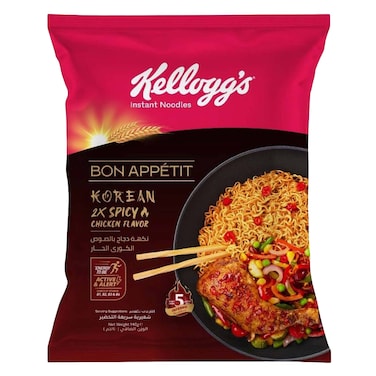 كيلوجز نودلز بنكهة الدجاج الكوري الحار 140 جرام