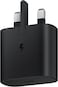 Primo Plus Samsung فائق سريع شاحن -45W Uk 3-دبوس قابس (أسود)