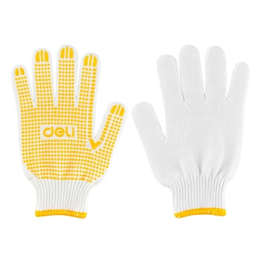 Knitted &amp; PVC dots gloves Large