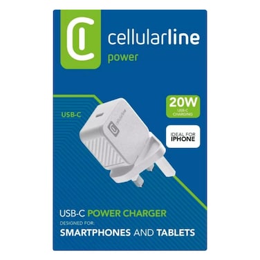 سليويلار لاين شاحن حائط 20 واط، قابس المملكة المتحدة، نوع C، [ACHUSBCPD20UKW]