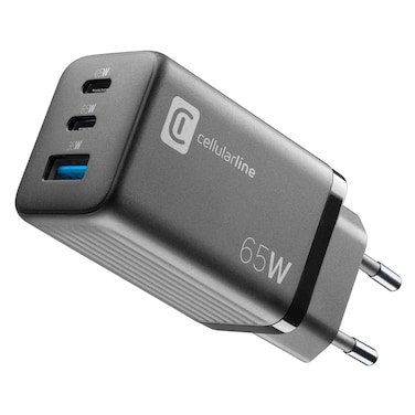 سيليولار لاين شاحن جداري USB-C بقوة 65W قابس UK (ACHUSBGAN3PD65WUKK)