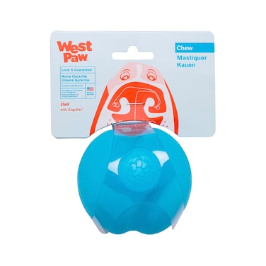 West Paw Jive Large Dog Chew Toy, Aqua