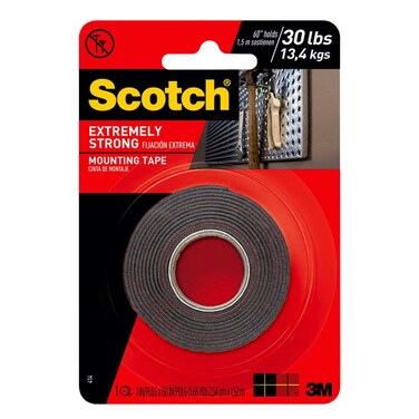 3M Scotch Extreme Mount Roll, 1 &times; 60 in