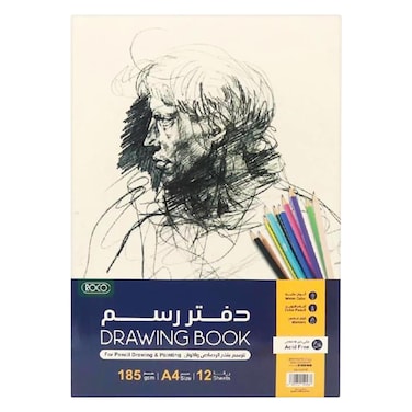 روكو دفتر رسم، حجم A4، 12 ورقة
