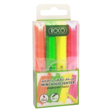 Roco Slim Highlighters 1&ndash;4mm &ndash; 4 Pieces