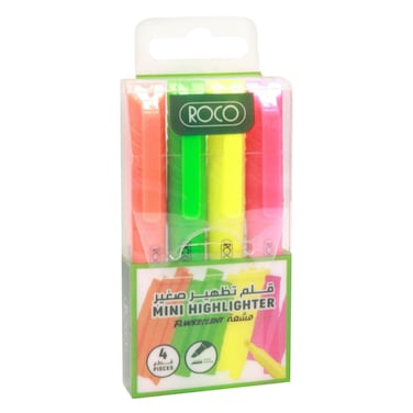 Roco Mini Highlighter Set &ndash; 1&ndash;4 mm &ndash; 4 Colors	