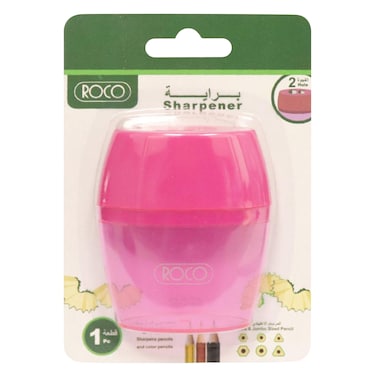 Roco Pocket Sharpener &ndash; 2 Holes &ndash; Pink