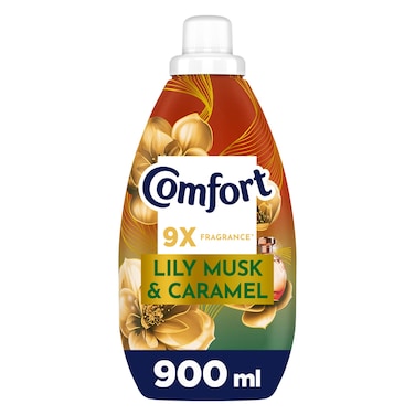 Comfort Concentrate Fabric Softener, Lily Musk &amp; Caramel, 900ml