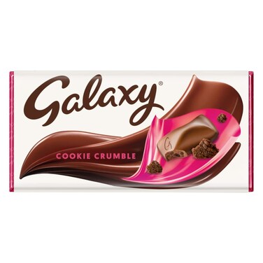 Galaxy Milk Chocolate Cookie Crumble Bar 114g