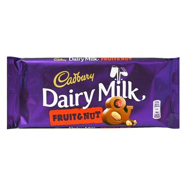 Cadbury Fruit &amp; Nut Dairy Milk Chocolate Bar 110g