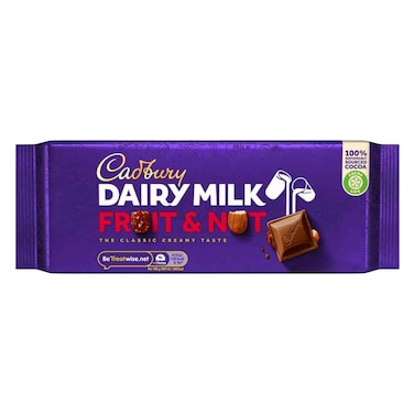 Cadbury Fruit &amp; Nut Chocolate Bar 180g
