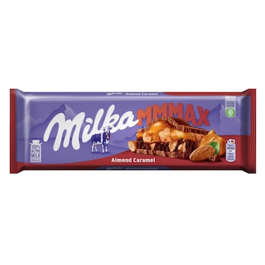 Milka Mmmax Almond And Caramel Milk Chocolate Bar 300g