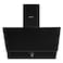 KUMTEL Black Cooker Hood 60cm with Knob Control