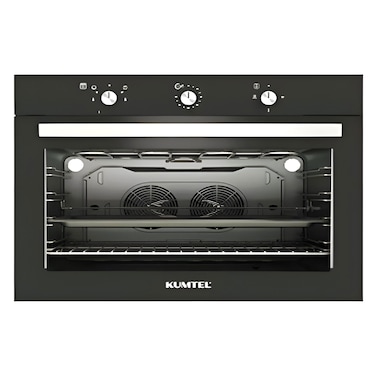 KUMTEL Built-in Black Glass Cooker 90x60