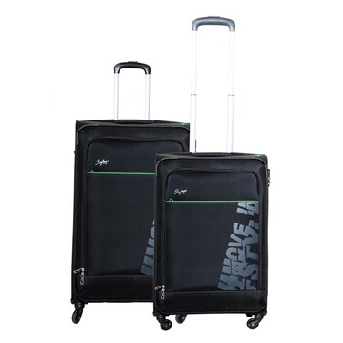 Skybag Soft Trolley Luggage - 2 Pieces, Black