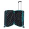 MNUK Hard Trolley Luggage 3 Piece Black
