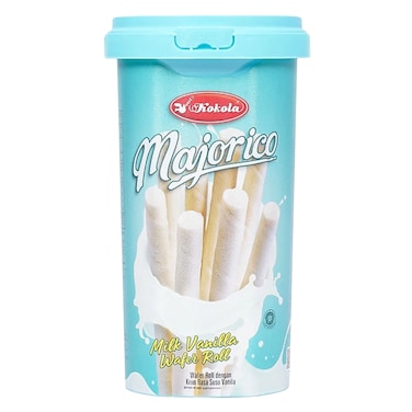 Kokola Majorico Milk Vanilla Wafer Rolls 250g