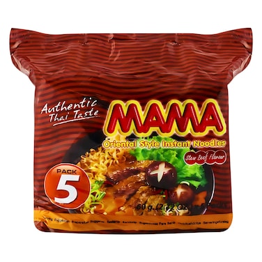 Mama Oriental Style Instant Noodles Beef Stew Flavor 60g x5 Packs