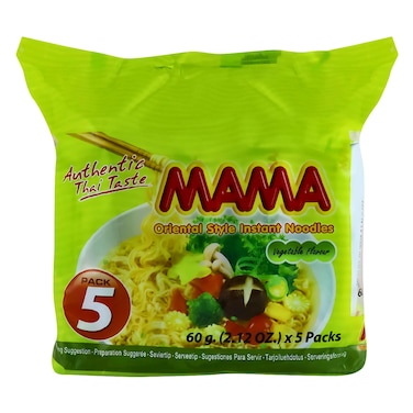 ماما نودلز فورية على الطريقة الآسيوية بنكهة الخضار 60 جرام ×5