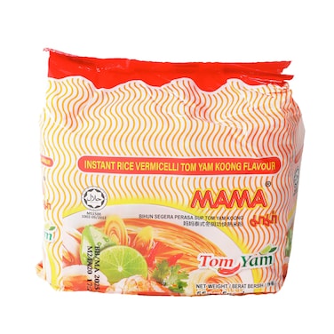 Mama Oriental Style Instant Noodles Tom Yum Kung Creamy Shrimp Flavor 55g x 5 Packs