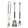 Campmate - 3 Pieces Stainless Steel BBQ Tool Set
