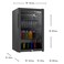 Arrow RO-140SCH Cooling Showcase Refrigerator 132L Black