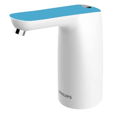 Philips 1200mAh Rechargeable Water Bottle Pump Blue and White (AWP1721BL)