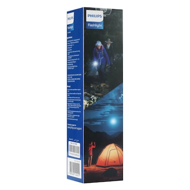 Philips ABS Multi Flashlight SFL1183/56, Rechargeable LED 400 Lumens, 150m Beam, Type-C Charging, IP44
