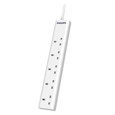 Philips Power Strip, 5 Way (Plugs), 2m
