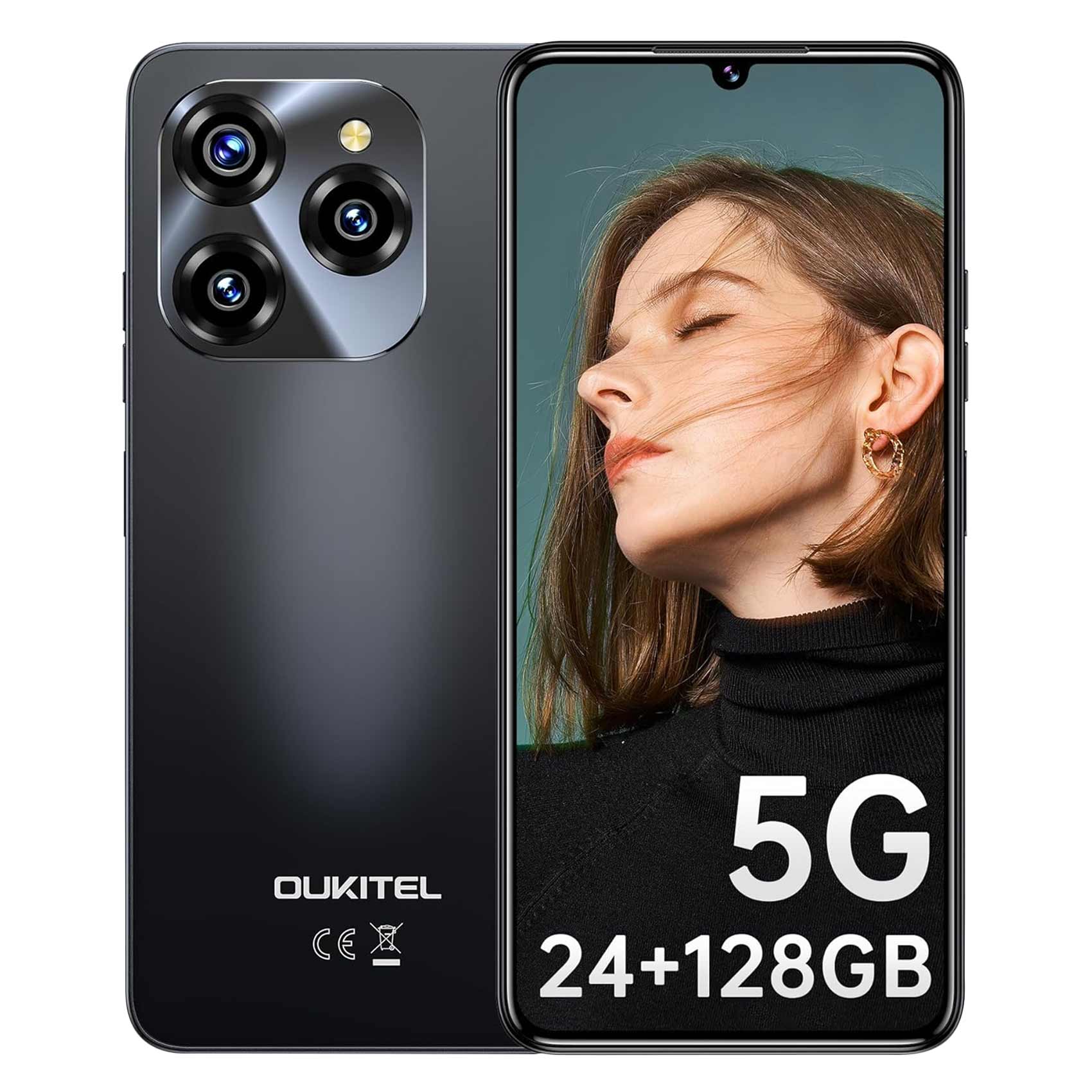 OUKITEL C50 128GB ブラック　(5G対応) 新品未使用未開封 Oukitel C50 5G 6.8-inch 5150mAh Battery 8.9mm Ultra-thin