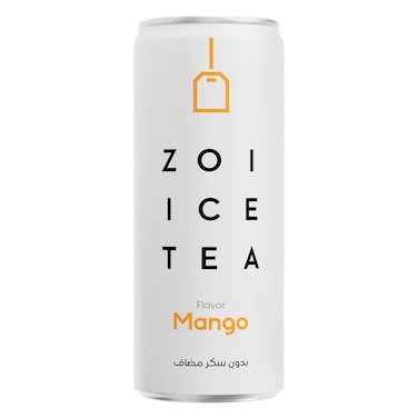 Zoi Ice Tea Mango Flavor, No Added Sugar 320ml