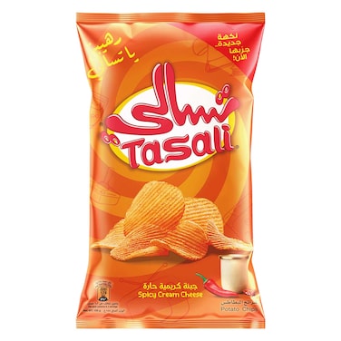 تسالي شرائح بطاطس بالجبنة الكريمية الحارة 155 جرام