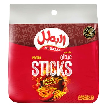 Al Batal Potato Sticks Chili 23g X12