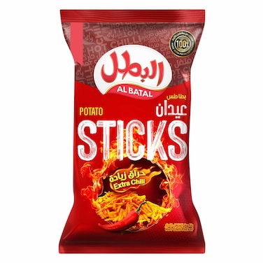 Al Batal Potato Sticks Extra Chili 80g