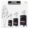 MNUK - Hard trolley luggage 60.9cm, Black