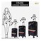 MNUK - Hard trolley luggage 71.1cm, Black
