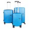 Mnuk Hard Trolley Luggage 3 Pieces Blue