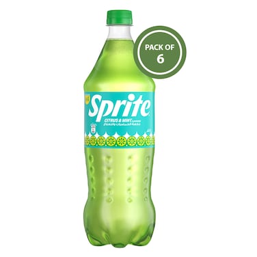 سبرايت مشروب غازي بالحمضيات والنعناع 1 لتر × 6