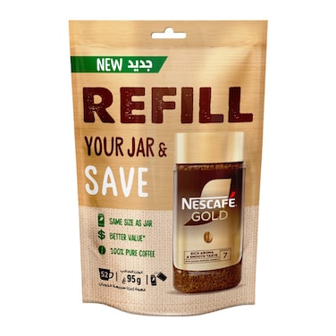 Nescaf&eacute; Gold Refill Instant Coffee 95g