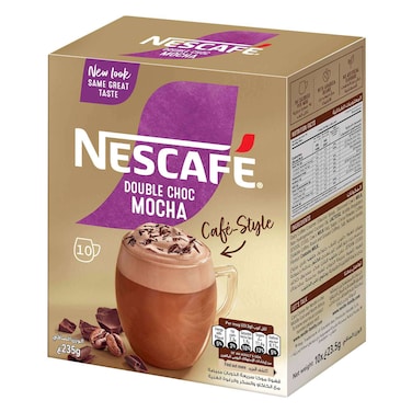 نسكافيه دبل شوكولاتة موكا، 10 أظرف