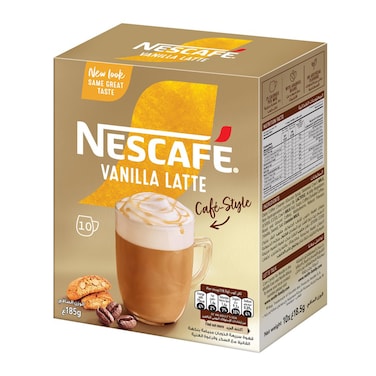 Nescaf&eacute; Vanilla Latte 10 x 18.5g