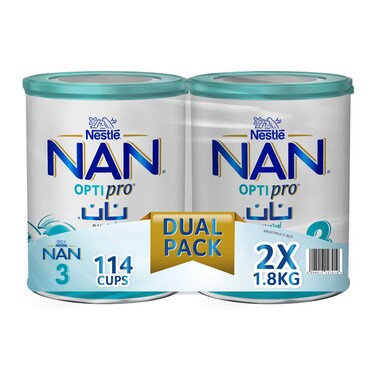 Nestl&eacute; NAN Optipro 3 Growing Up Milk Formula Dual Pack 2 x 1.8kg