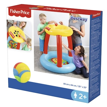 Bestway Fisher-Price 35" x 35" x 33"/"/89cm x 89cm x 84cm Animal Friends Ball Pit