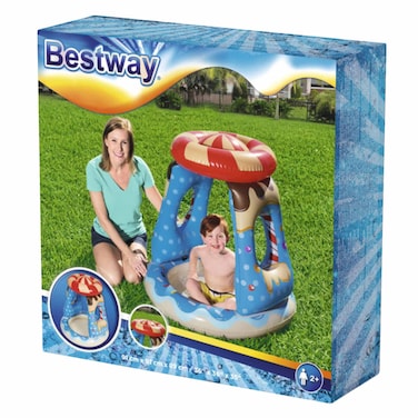 Bestway Candyville Baby Pool With Sunshade, 91 x 91 x 89 cm