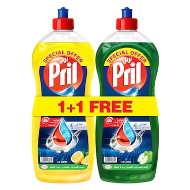 Pril Dishwashing Liquid Lemon 1.5L + 1.5L Free