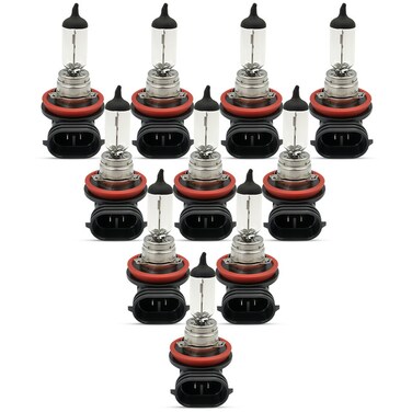 FEEMA H11 Halogen Headlight Bulbs &ndash; Super Bright, 12V 55W, High-Quality Quartz Glass, Long-Lasting Performance  ( 10 PCS )