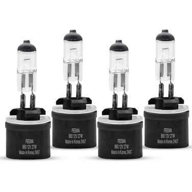880 Halogen Headlight Bulb &ndash; 12V 27W, Enhanced Visibility, Long Lifespan ( 4 PCS )