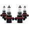 H13 Halogen Headlight Bulb - 12V 60/55W, High-Performance Quartz Glass, Xenon Gas, Long Lifespan ( 4 PCS )