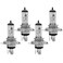 FEEMA H4 12V 100/90W Premium Halogen Headlight Bulb &ndash; Super Bright, Quartz Glass, Long Life ( 4 PCS )
